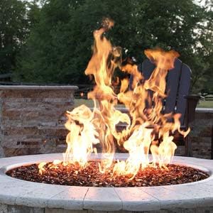 Stanbroil 12" High Flame Round Jet Burner Ring for Natural or Propane Gas Fire Pit, 304 Series Stainless Steel, Double Ring