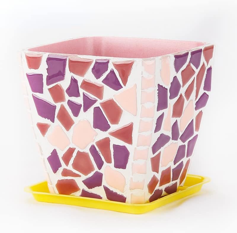 1.1LB Irregular Ceramics Mosaic Tiles, Mosaic Pieces Stones for DIY Mosaic Making Craft Hobby Arts Home Wall Decoration (Red)