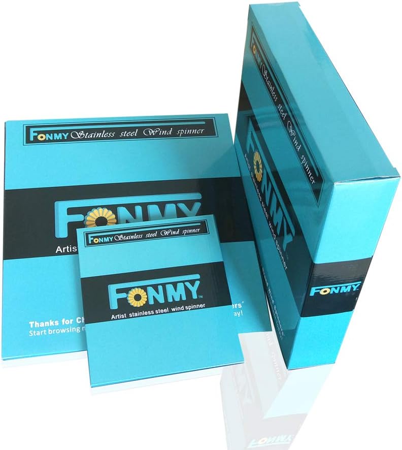 FONMY Stainless Steel Wind Spinner Worth Gifts Indoor Outdoor Garden Decoration Crafts Ornaments 12Inch Multi Color Life Tree Wind Spinners