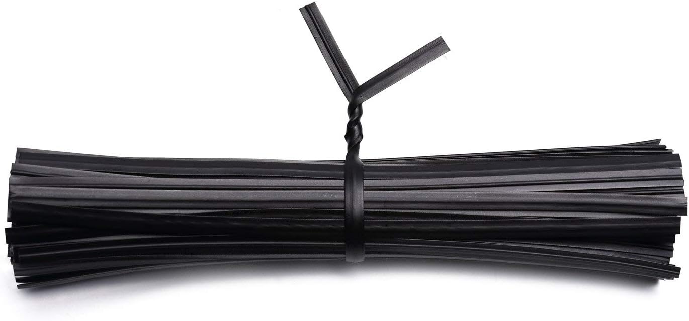 100 Pcs Black Twist Ties - Metallic Twist Ties 5"
