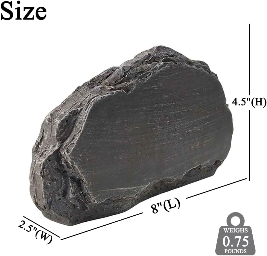 Personalized Garden Memorial Stones Engraved Rocks with Any Message, Decorative Grave Memorial Plaques Rocks for Loved Ones Outside Cemetery Decoration, Resin, 8" x 4.5" x 2.5"