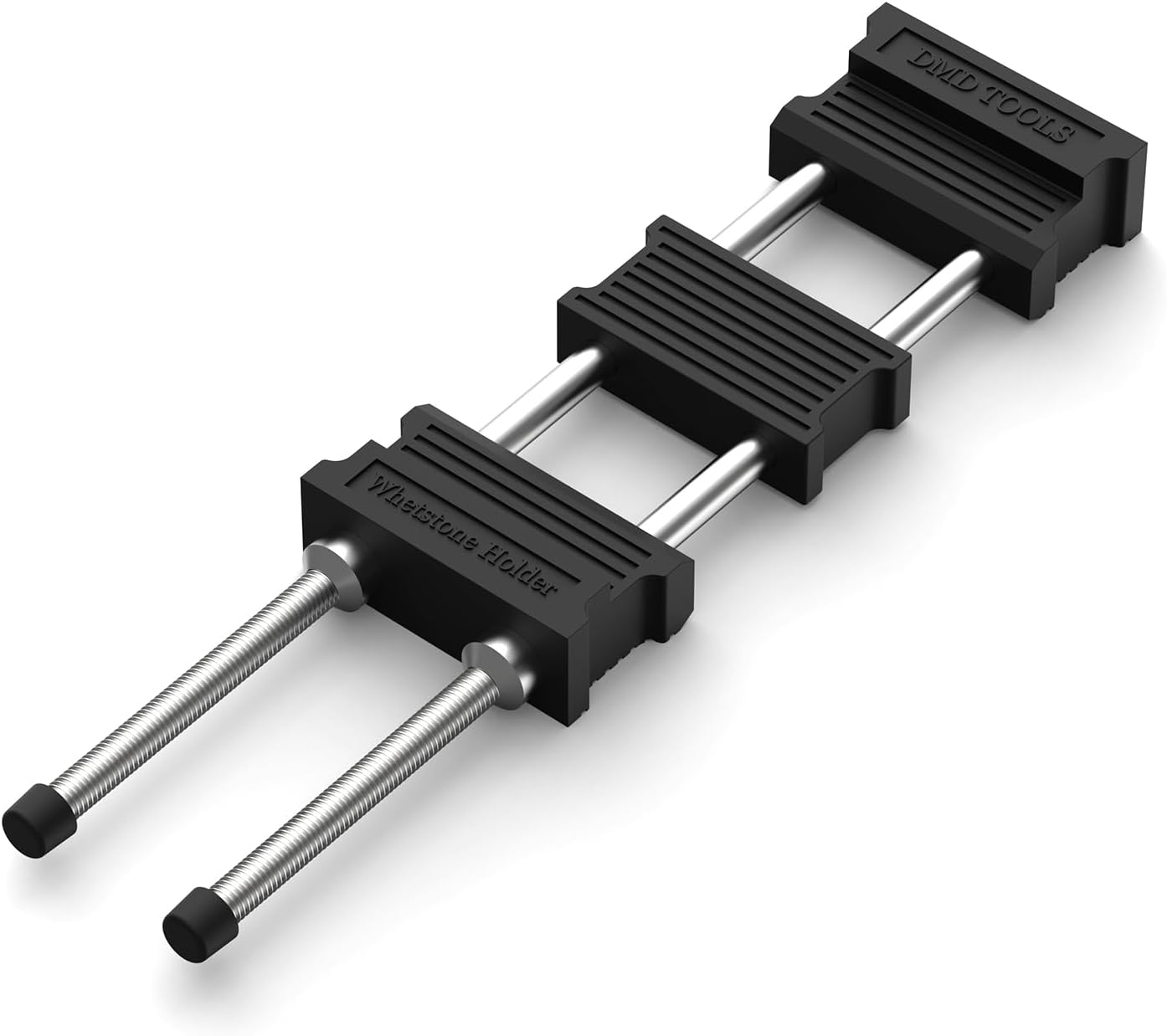 DMD Adjustable Whetstone Holder | Stainless Steel Sharpening Stone Base with Non-Slip Rubber | Secure Knife Sharpening for Kitchen, Workshop & Outdoor Use