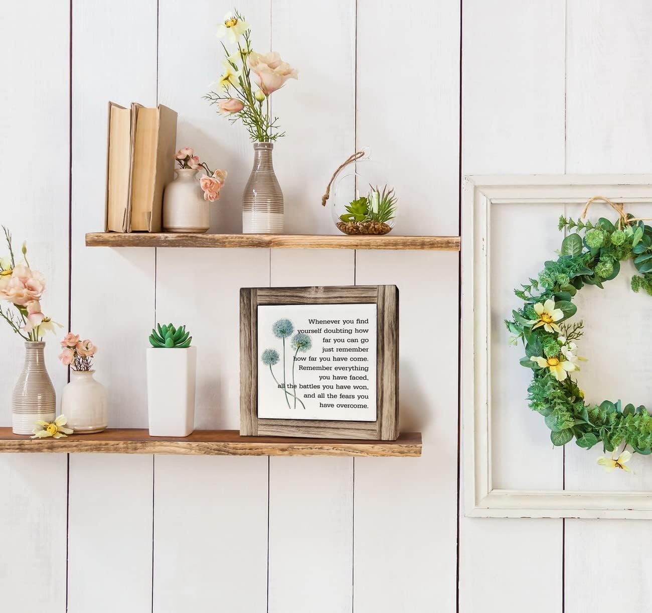 Inspirational Quote Wood Plaque Sign, Be Brave Sign, Whenever You Find Yourself... Box Wood Plaques Desk Décor, Motivational Box Wood Sign, Graduation Decor Gift, Inspirational Quotes Gift