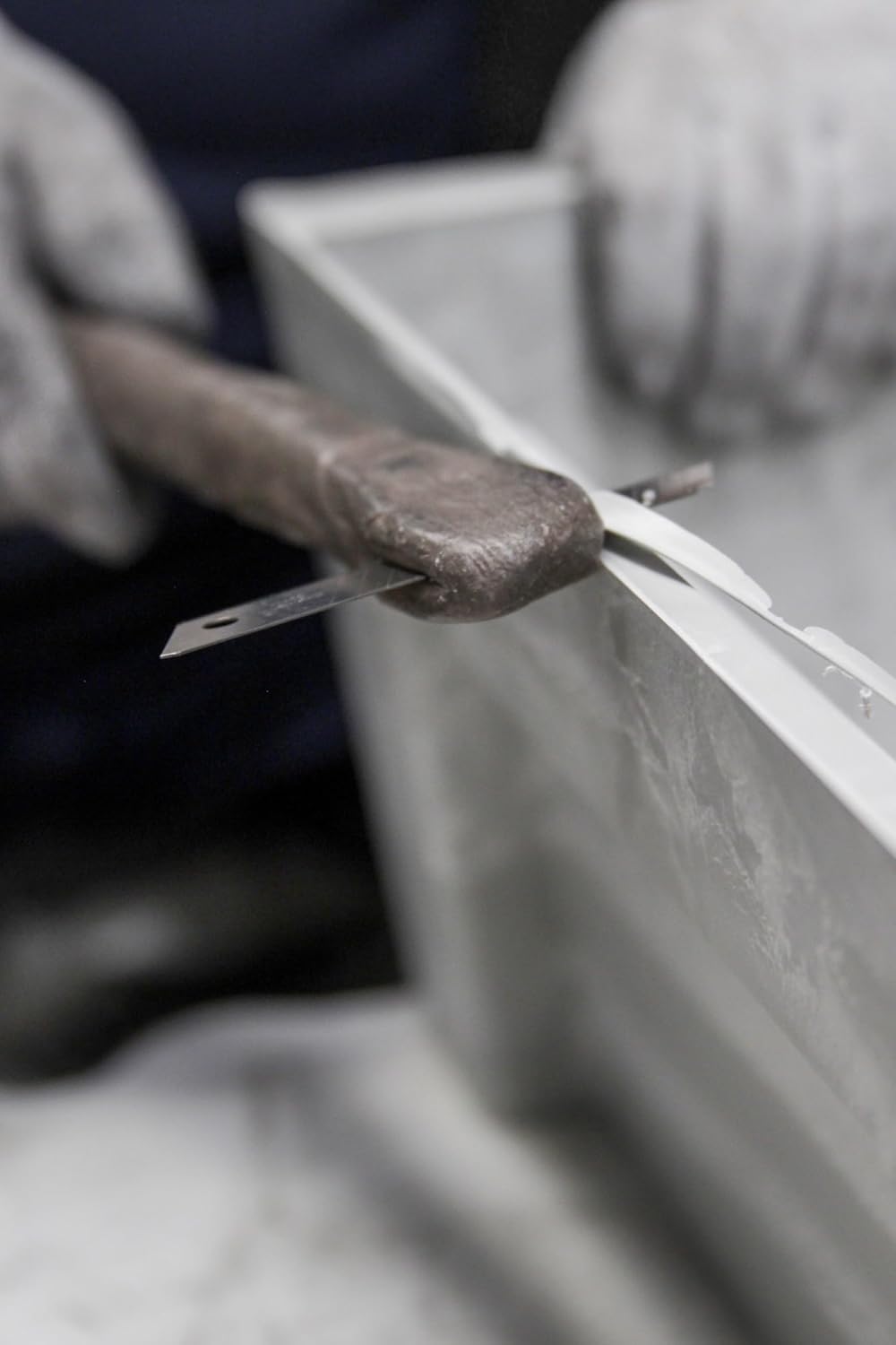 Ecopots Bruges Durable Modern Rectangular Indoor/Outdoor Recycled-Based Composite Flower Pot Planter, Terracotta Color, 31.5"