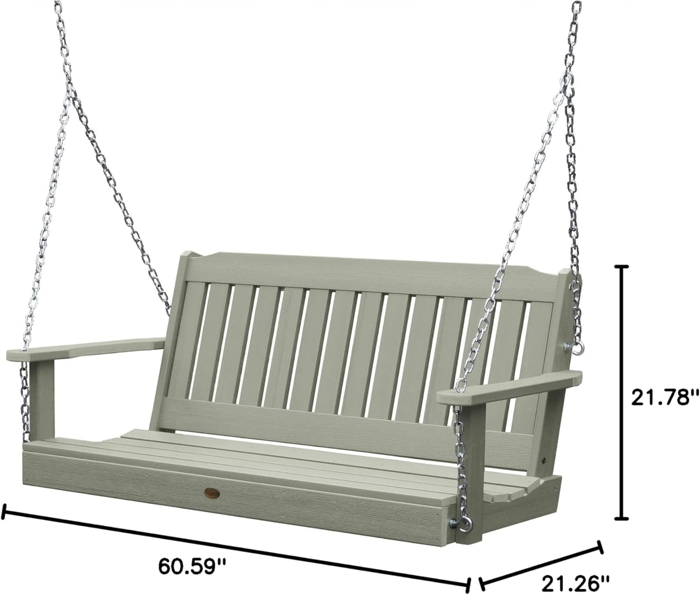 highwood Lehigh Porch Swing, 5 Feet, Eucalyptus