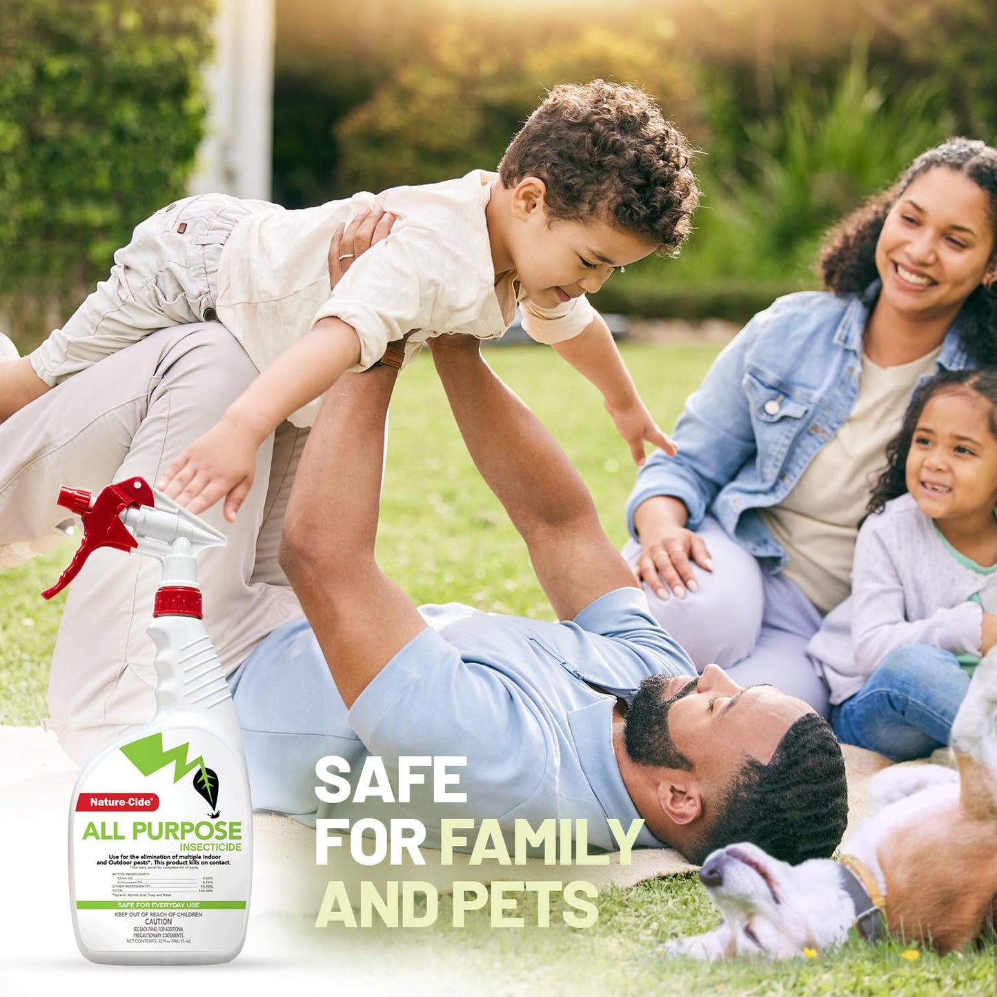 Nature-Cide All Purpose Insecticide. All Natural, Plant-Based Roach Killer, Spider, Mosquito and Ant Spray to Keep Your Home Safe. Kills on Contact. No Strong Odor. 32 oz