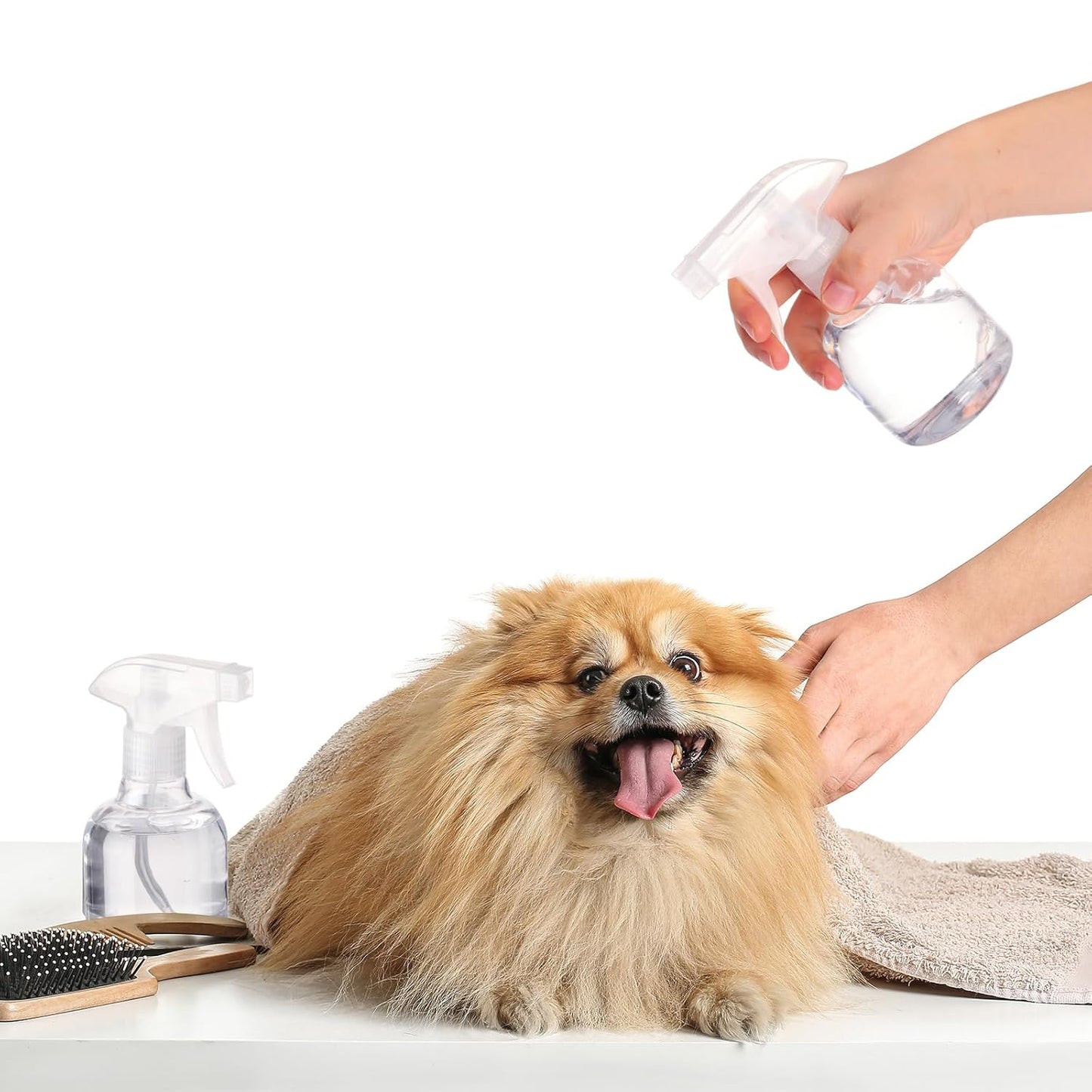 Jinei 24 Pcs 8 oz Empty Plastic Spray Bottle with Trigger Sprayers Pet Adjustable Head from Fine to Stream Refillable for Hair Plants Cooking Pets, No Leakage(Clear)