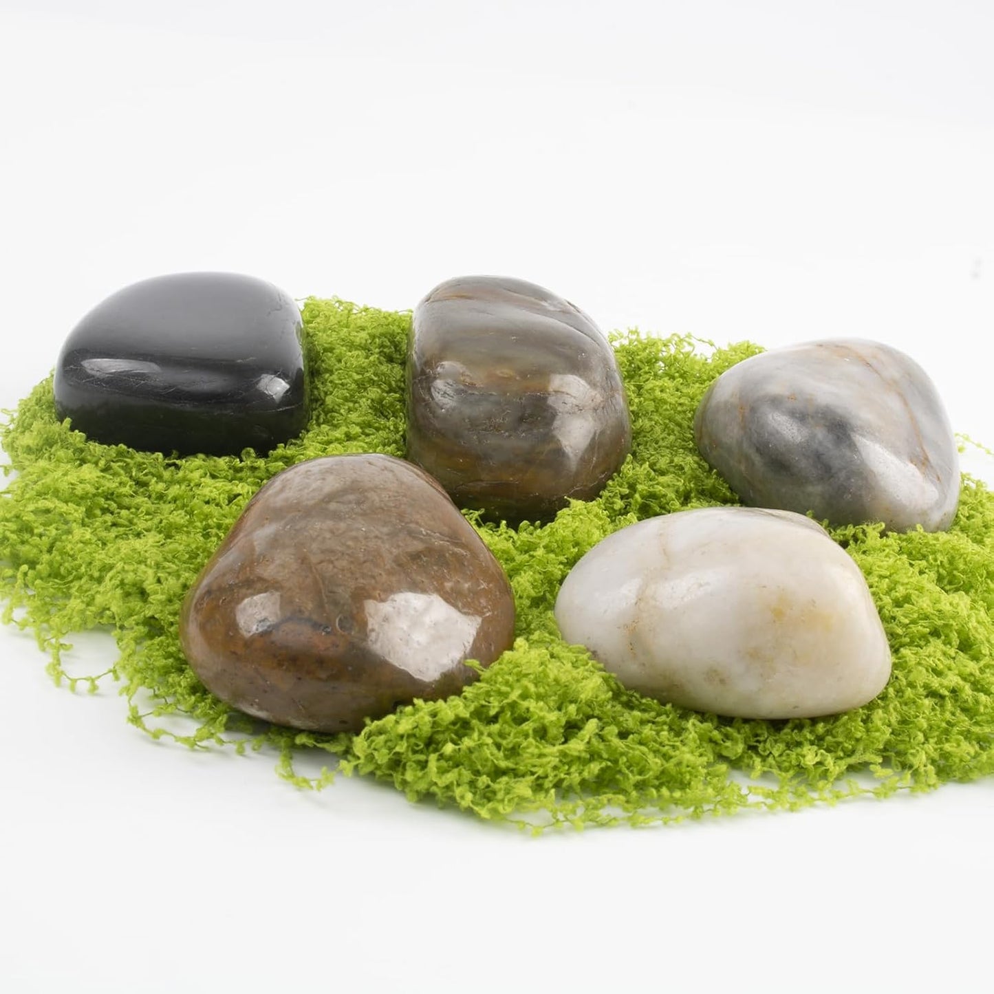 10lbs 2-3 Inch River Rocks, Decorative Mixed Pebbles for Garden Landscaping, Indoor Plants, Fish Tanks, Vases, and Succulents – Ideal for Home Decoration and Outdoor Gardens (Mixed, Weight: 10 LB)