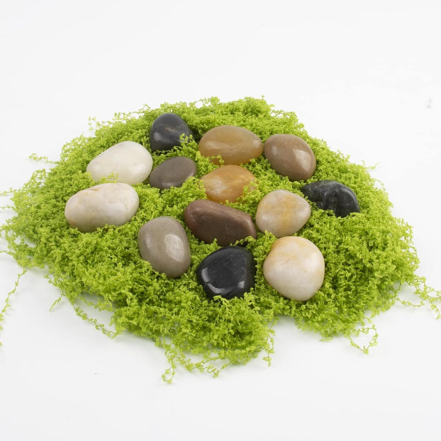 20lbs 0.5-1 Inch River Rocks, Decorative Mixed Pebbles for Garden Landscaping, Indoor Plants, Fish Tanks, Vases, and Succulents – Ideal for Home Decoration and Outdoor Gardens (Mixed, Weight: 20 LB)