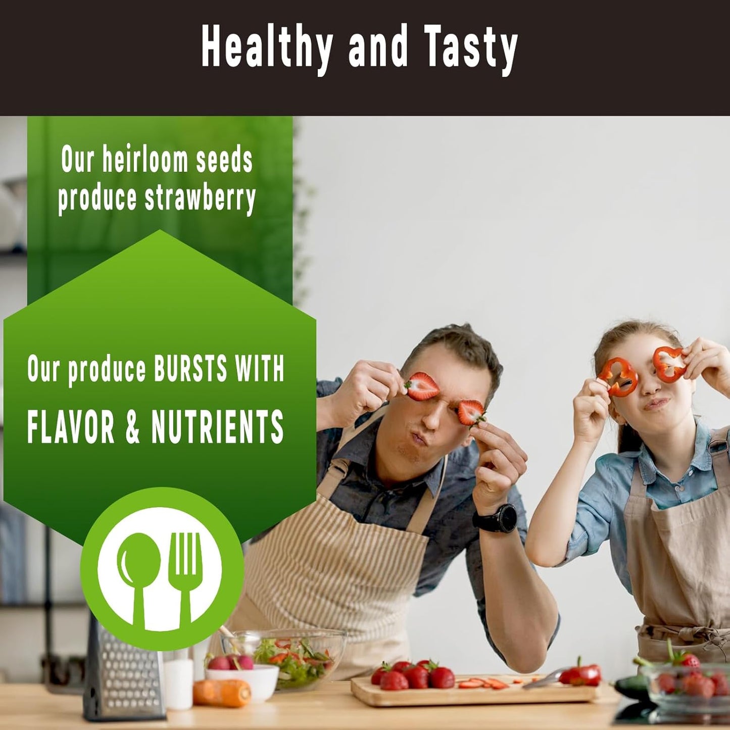 Red Strawberry and Pineberry Seed Pod Kit for AeroGarden, idoo, Ahopegarden with Red Strawberry, Radish, Pineberry, Red Heirloom/Golden Harvest Cherry Tomato - Compatible with All Hydroponics (7-Pod)