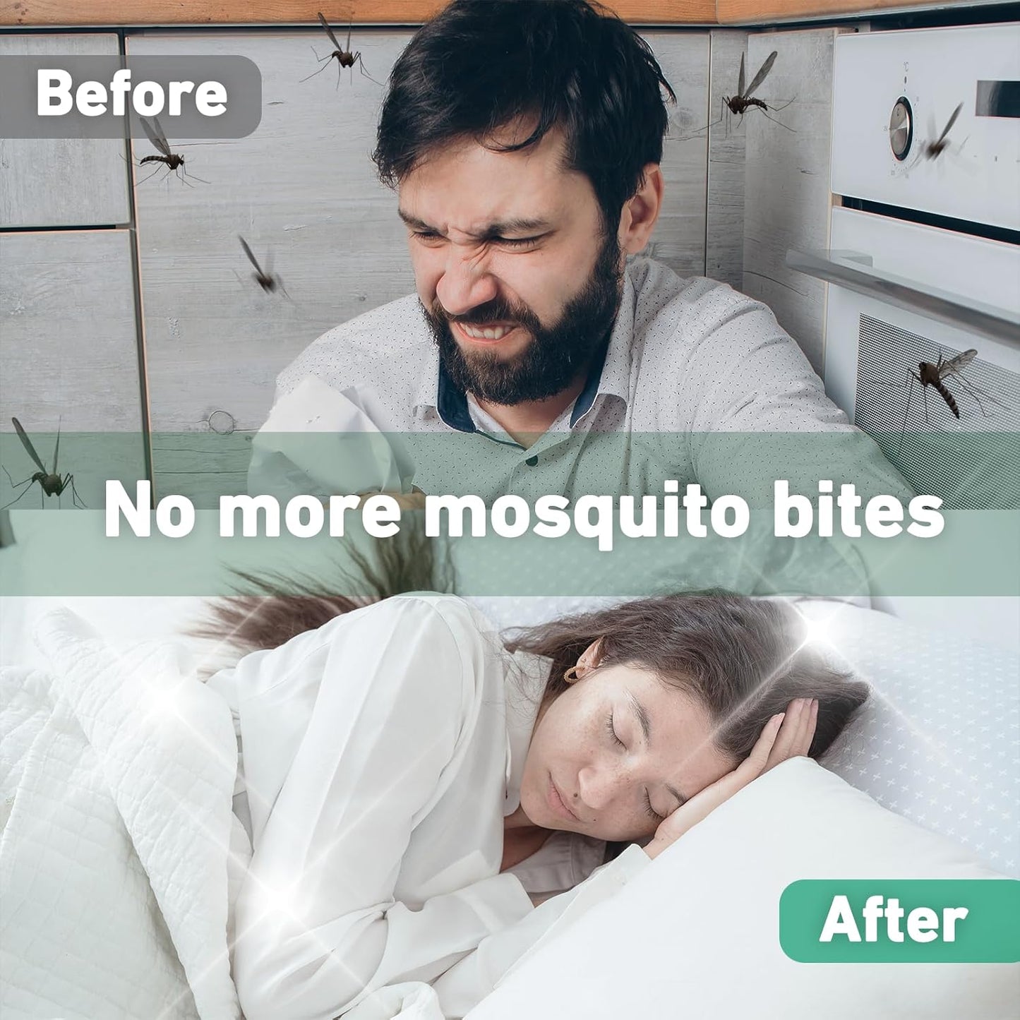 Mosquito Repellent, Peppermint Oil to Repel Mosquito, Ticks, Gnats and Pest, Insect Repellent for Indoor and Outdoor, 2 Packs