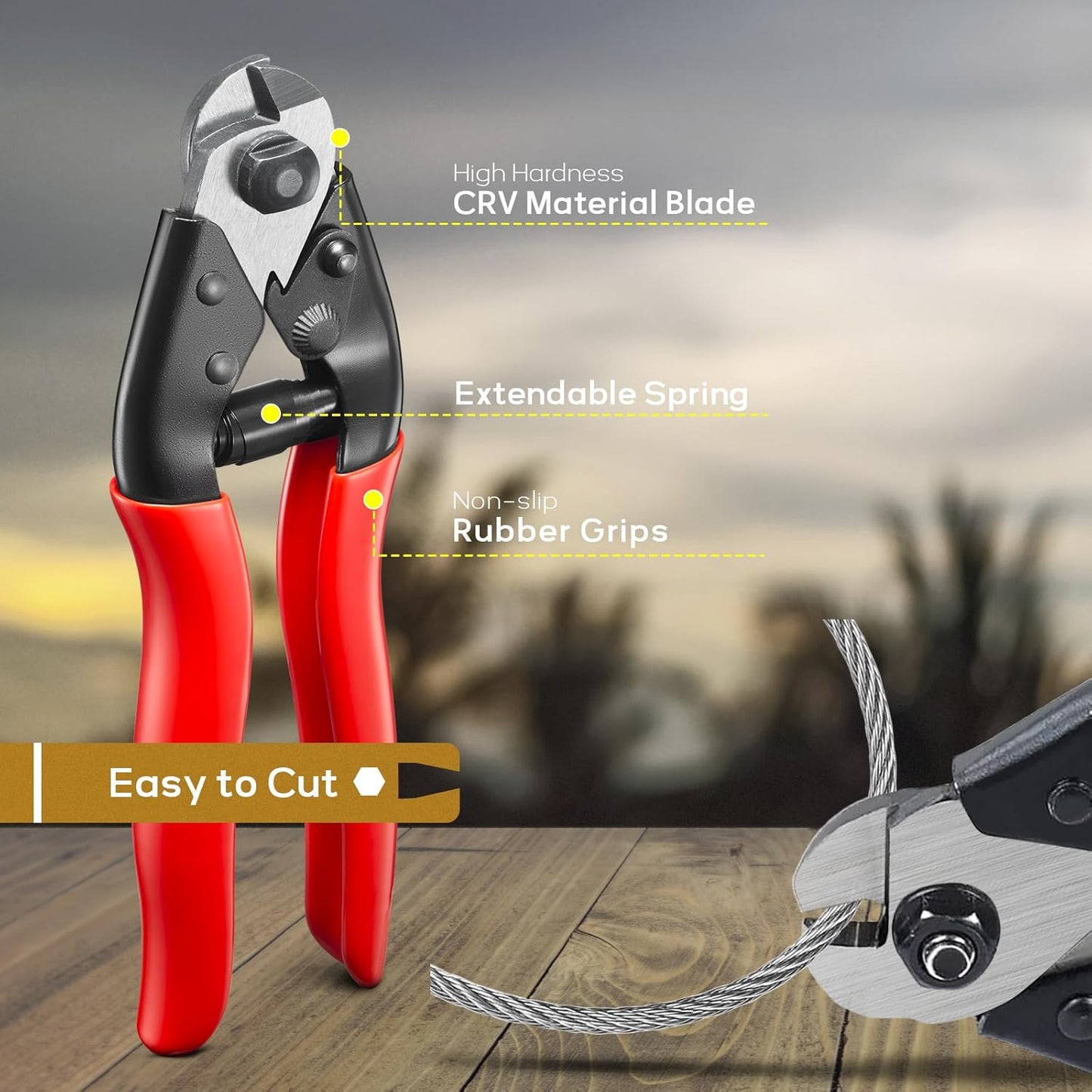 600FT 1/8" T316 Stainless Steel Cable, Wire Rope Aircraft Cable for Deck Cable Railing Kit and DIY Balustrades, 7x7 Strands Construction, Comes with a Cutter