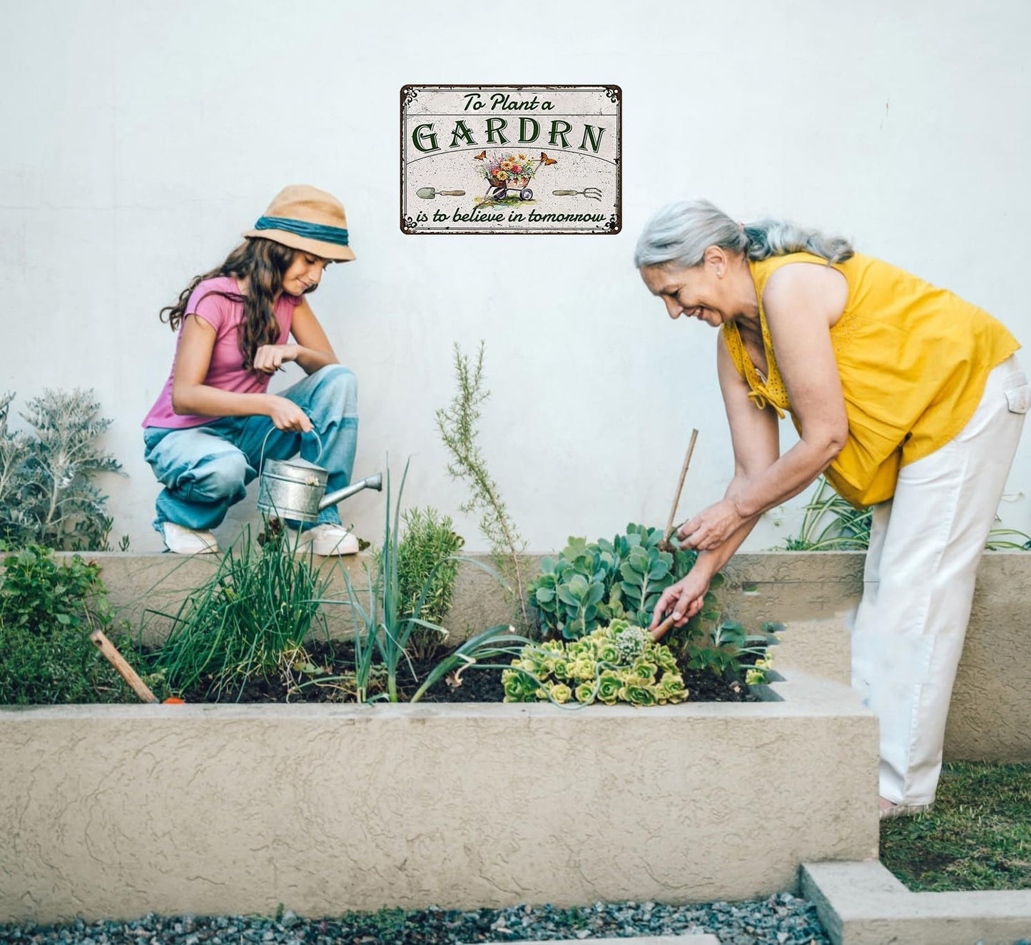 Bestylez Gardening Gifts To Plant A GARDRN Vintage Gardening Signs for Home GARDRN Greenhouse Living Room Bedroom Yard Outdoor Decor 8X12 Inch (3377) , since the in hand item is showing GARDRN