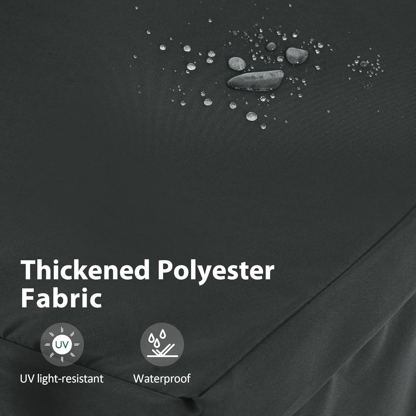 MCombo 2-3 Person Outdoor Patio Swing Chair, Convertible Canopy Hanging Swing Glider Lounge Chair, Removable Cushions, 4003 (Black)