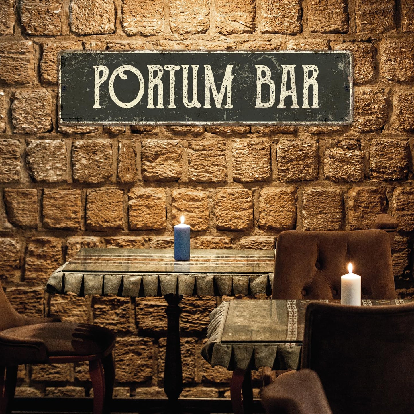 Custom Rustic Sign, Personalized Decor Street Signs Gift, 32x8 Inches, ACM, Fade Resistant, Made in USA