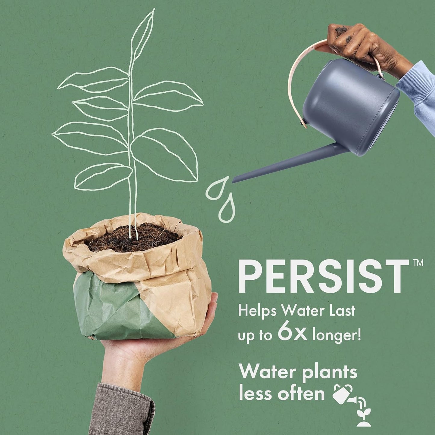 Persist Micronized Biochar Soil Amendment for Plants, for Use with Sprayers and Drip Line Systems, Improves Plant Soil, 100% Natural Active Carbon and Garden Plant Fertilizer (5 Gal)