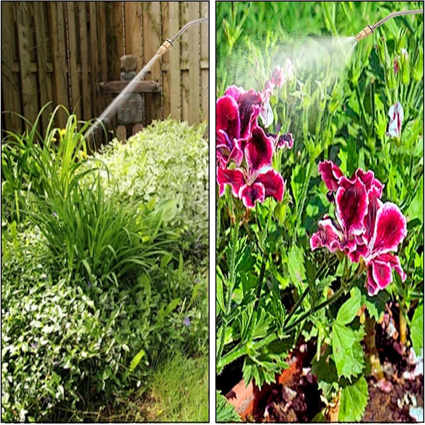 Hand Pump Sprayer Stainless Steel Sprayer for Indoor and Outdoor 1.5 Gallon Sprayer 16 in Wand 3.3 FT Hose