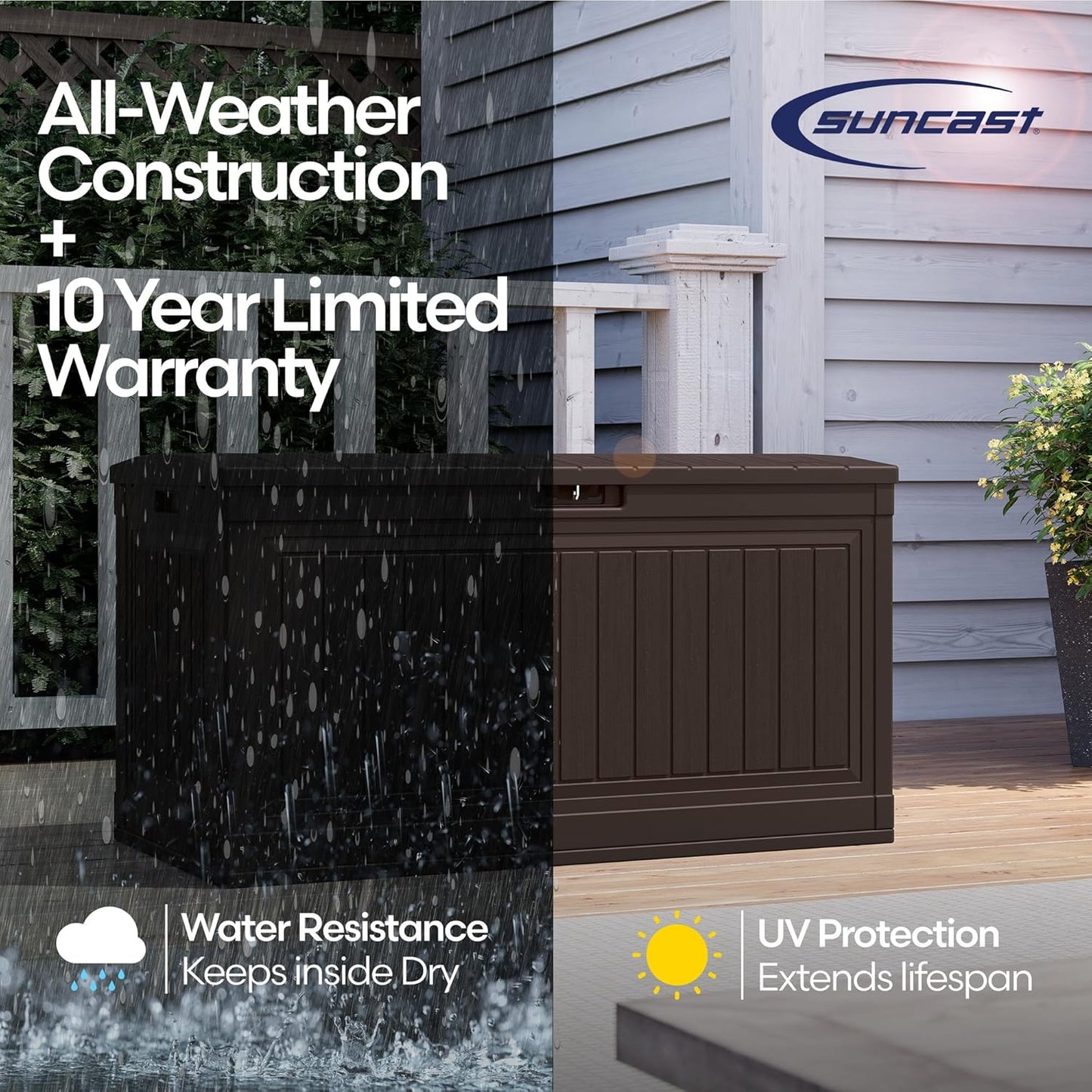 Suncast 80 GAL. LARGE DECK BOX, BMDB1080J