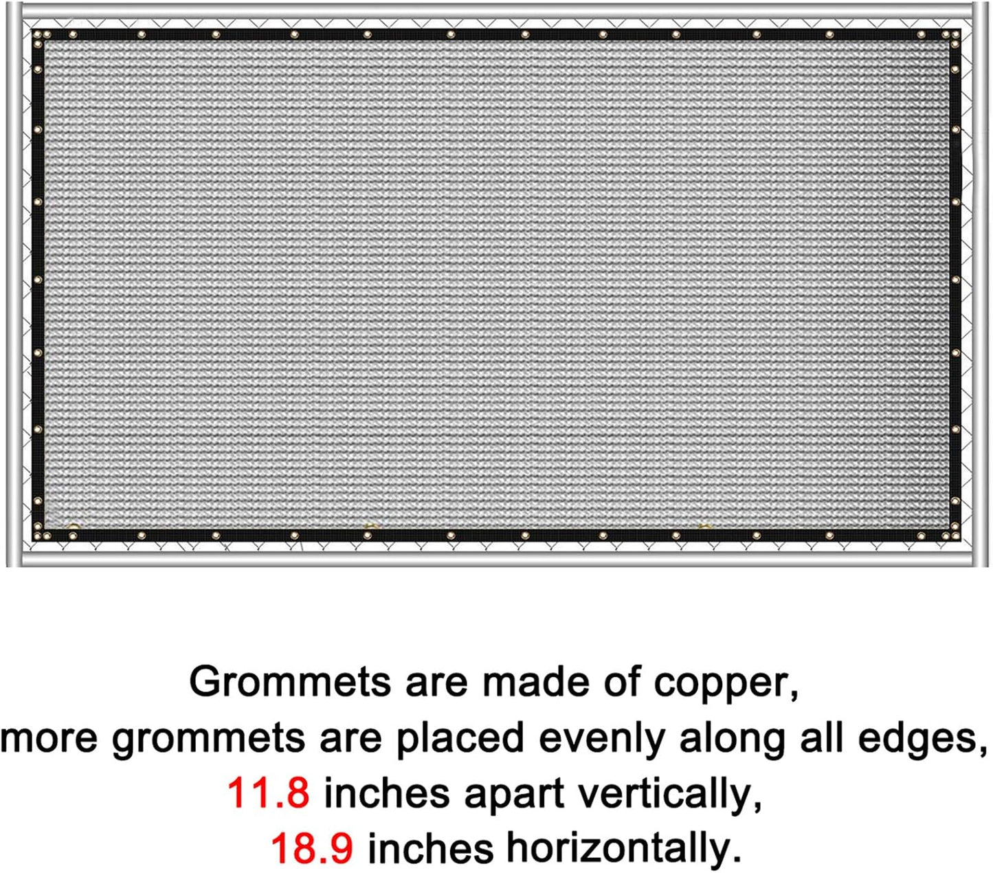 Sunnyglade 6 feet x 150 feet Privacy Screen Fence Heavy Duty Fencing Mesh Shade Net Cover for Wall Garden Yard Backyard (6 ft X 150 ft, Grey)