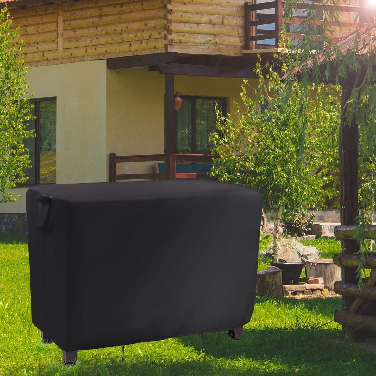 55 Inch Outdoor Furniture Cover for Keter Unity XL Portable Table, Waterproof Patio Rectangle Table Covers,Outdoor Pizza Oven Grill Cover