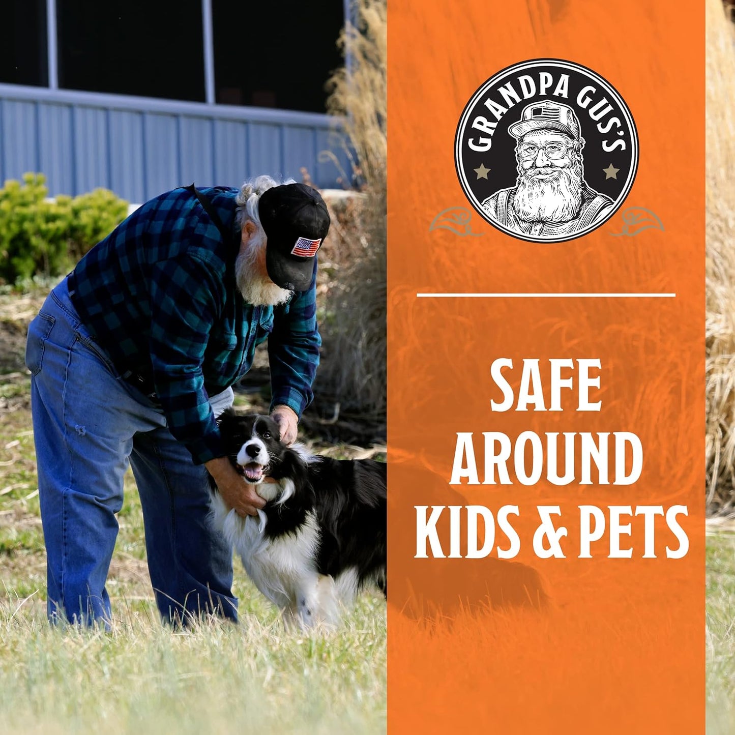 Grandpa Gus's Natural Tick Repellent Spray with Essential Oils - for Humans, DEET-Free, Up to 8 Hours of Protection, Camper Essentials, Safe Around Kids and Dogs, 4 oz (Pack of 2)