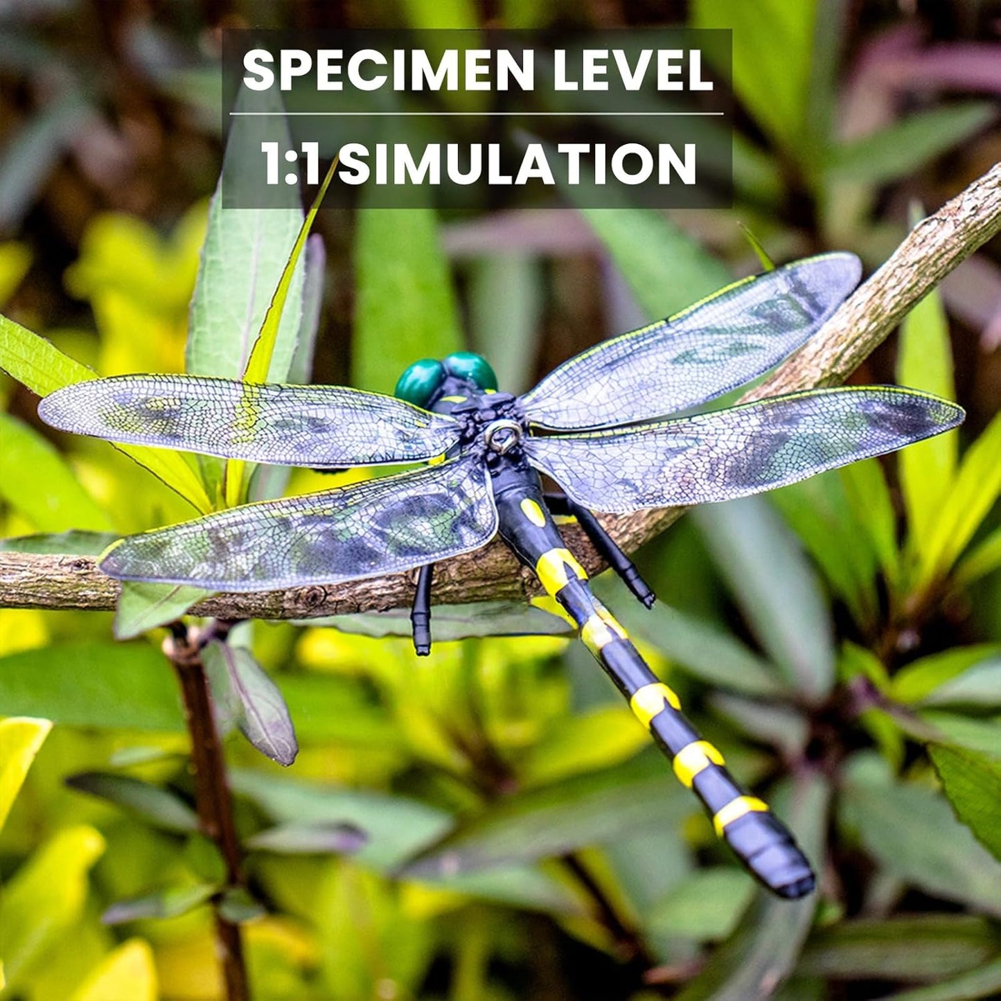 Dragon Fly Clips for Bugs Repellent, 3D Artificial Dragonfly Hat Clip, Dragonfly Garden Decor (Independent Dragon Fly 6 Pcs)