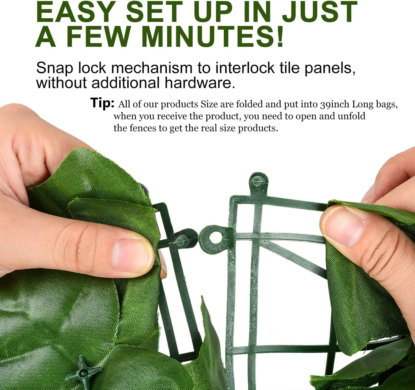 DearHouse Artificial Ivy Privacy Fence - 197x68.9inch Artificial Hedges Fence and Faux Ivy Leaf Fence Decoration for Outdoor Indoor Garden Decor