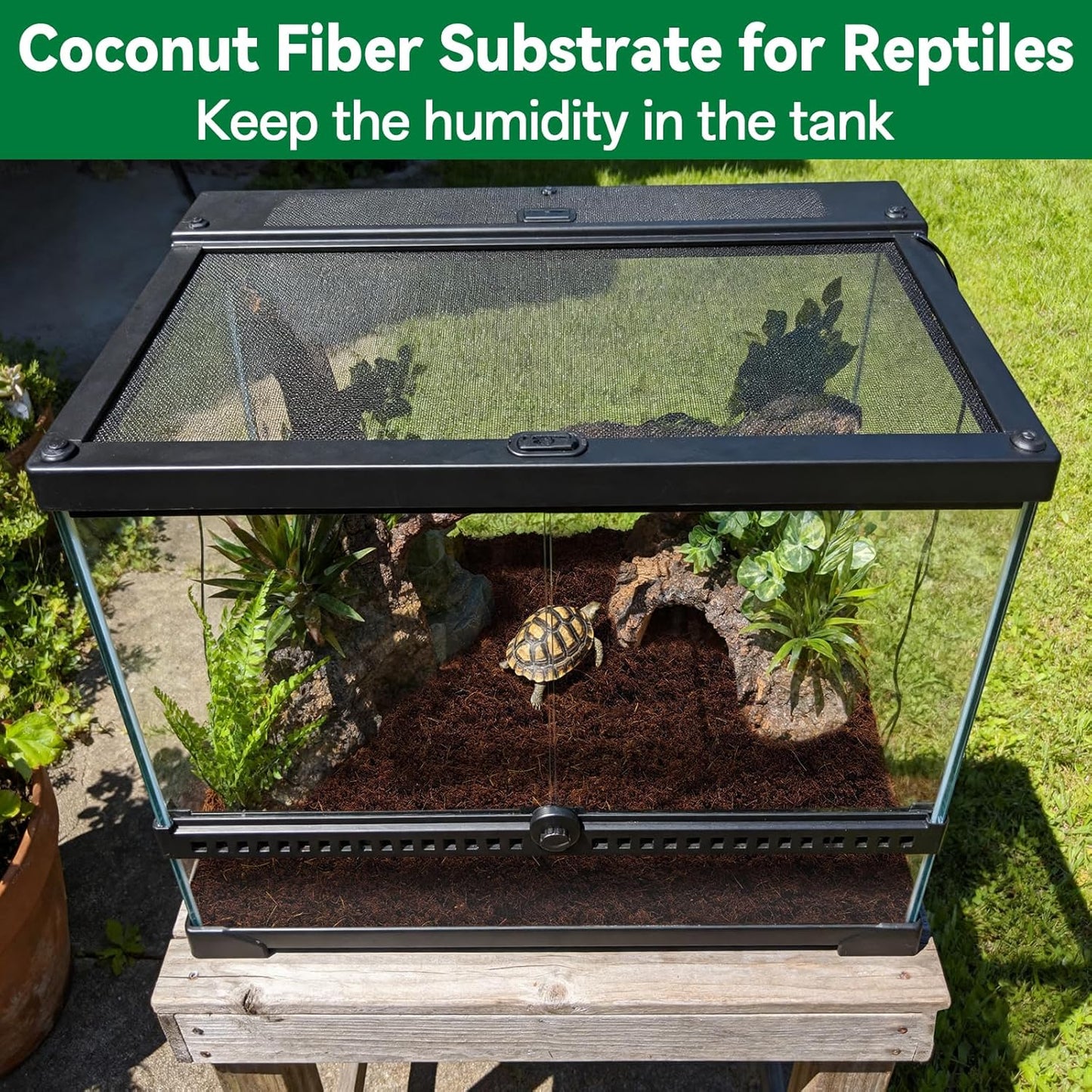 ZeeDix 4 Pcs Premium Coco Coir Brick - 100% Organic Compressed Coconut Coir Starting Mix, Coco Fiber with Low EC and PH Balance for Gardening, Potting Soil, Herbs