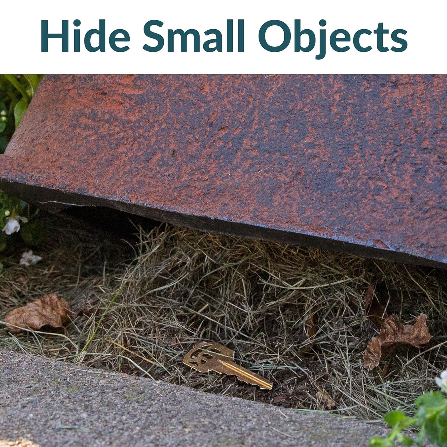 Sunnydaze 11" H Polyresin Faux Landscape Rock Cover - Lightweight Fake Rock Well Pump Cover for Outside - Sand - 2-Pack