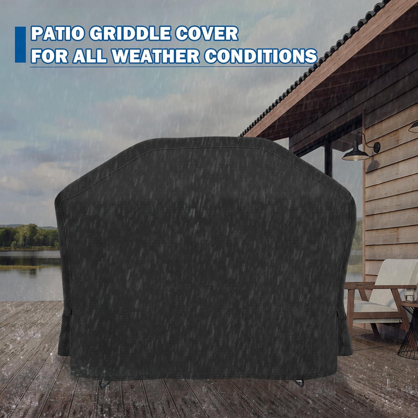 Grill Cover for Ninja PG301 Propane Griddle, Outdoor Griddle Cover for Ninja PG300 Series BBQ Grill-Waterproof