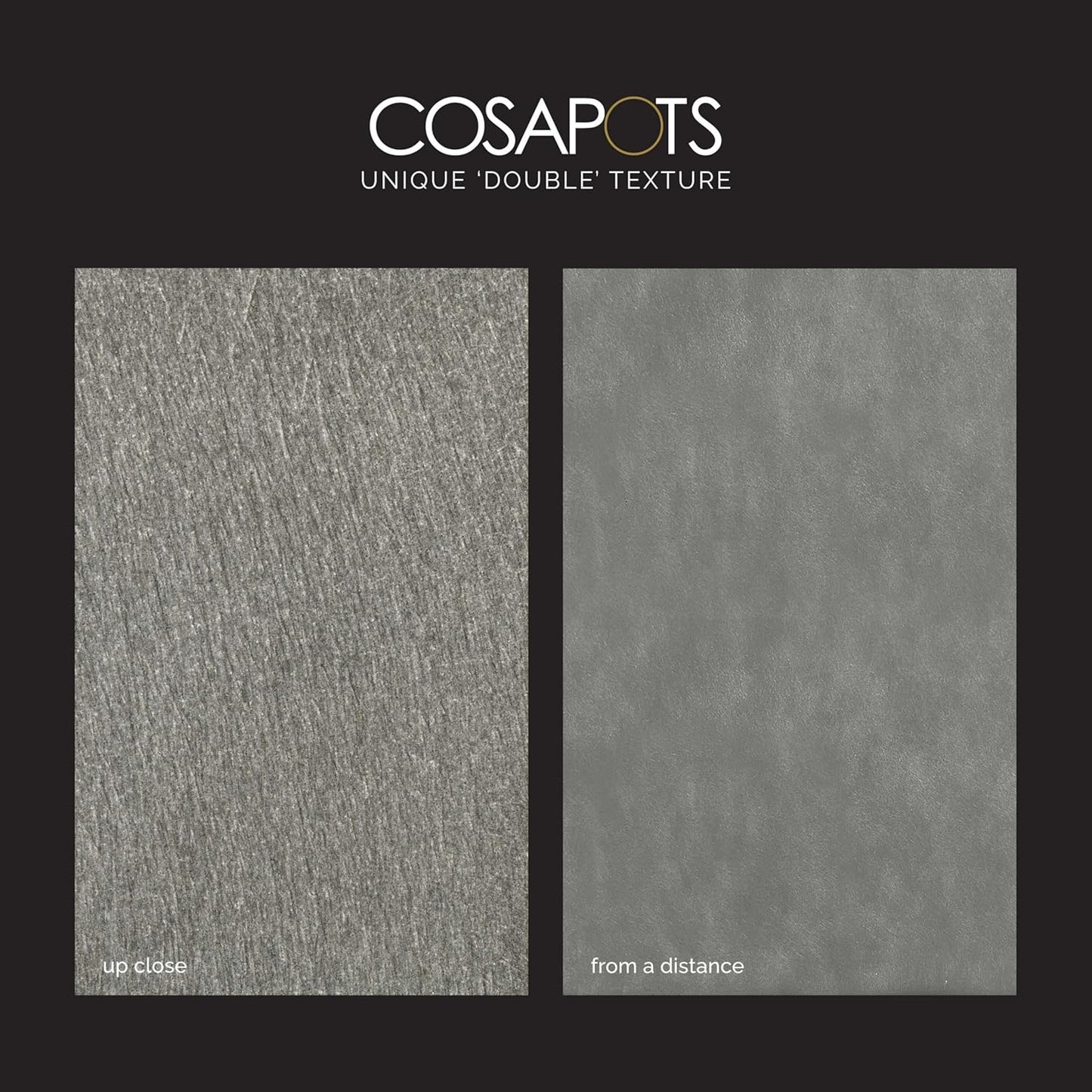 Reglito Cube Planter – Fiberglass Indoor/Outdoor and Weather-Resistant Large Planter (Grey Stone, 27.6" L x 27.6" W x 28.1" H)