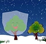 Agfabric Plant Cover H72 xDia72 0.9oz Freeze Cloths for Plants Plant Frost Protection Covers Drawstring Bags,White