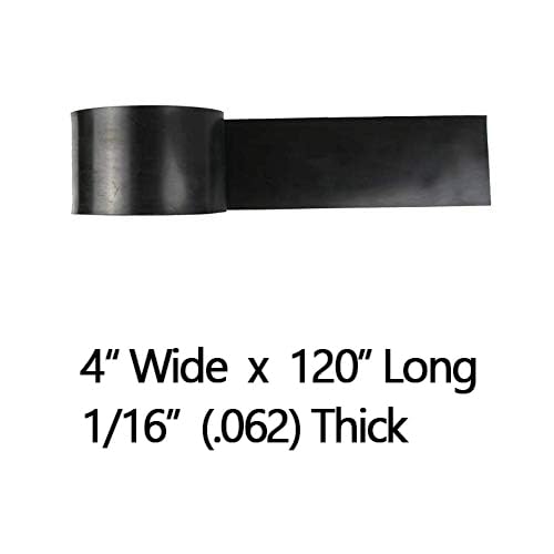 NABOWAN Solid Rubber Sheets,Strips,Rolls 1/16" (.062") Thick x 4" Wide x 120" Long, Thin Neoprene Rubber, Perfect for DIY Gasket Material, Sealing, Liner, Shield, Padding, Mat
