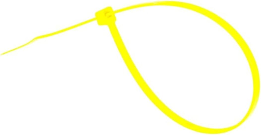 GTSE 12 Inch Yellow Zip Ties, 100 Pack, 40lb Strength, UV Resistant Long Nylon Cable Ties, Self-Locking 12" Tie Wraps