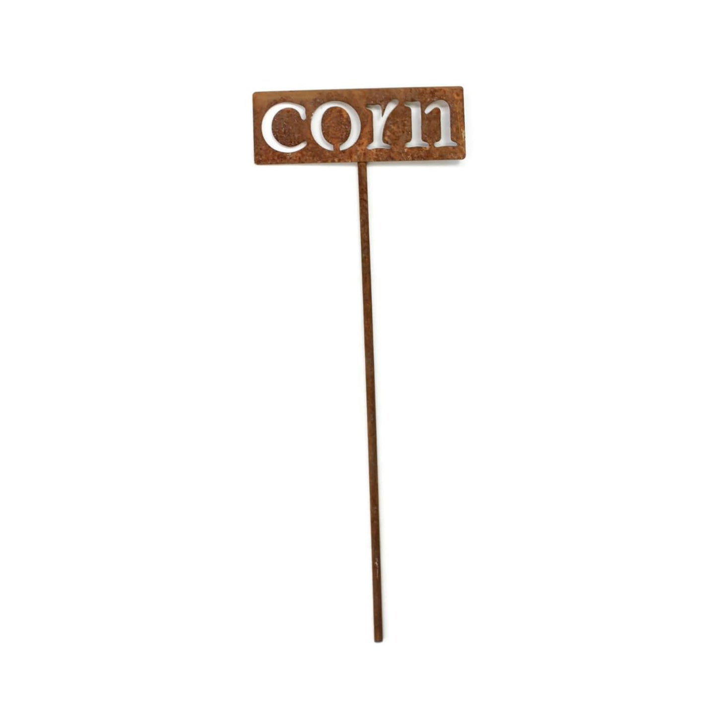 Classic Metal Garden Markers 19 Inches Tall (corn, Naturally Rusted)