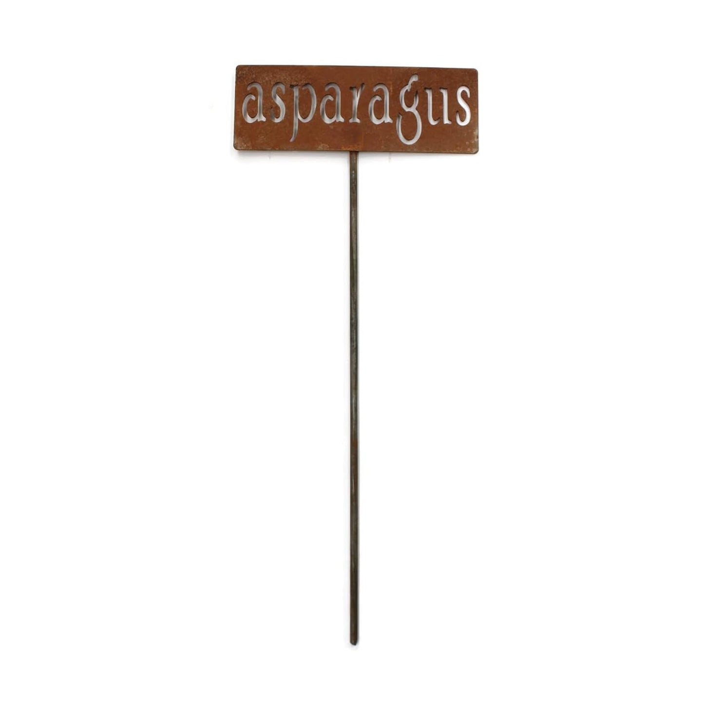 Classic Metal Garden Markers 19 Inches Tall (asparagus, Naturally Rusted)