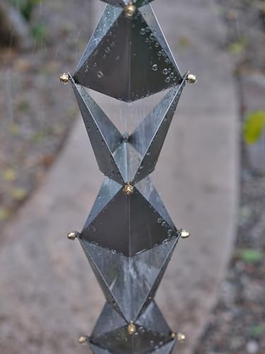 Nutshell Stores Origami Rain Chain - Stainless Steel - 14 Feet