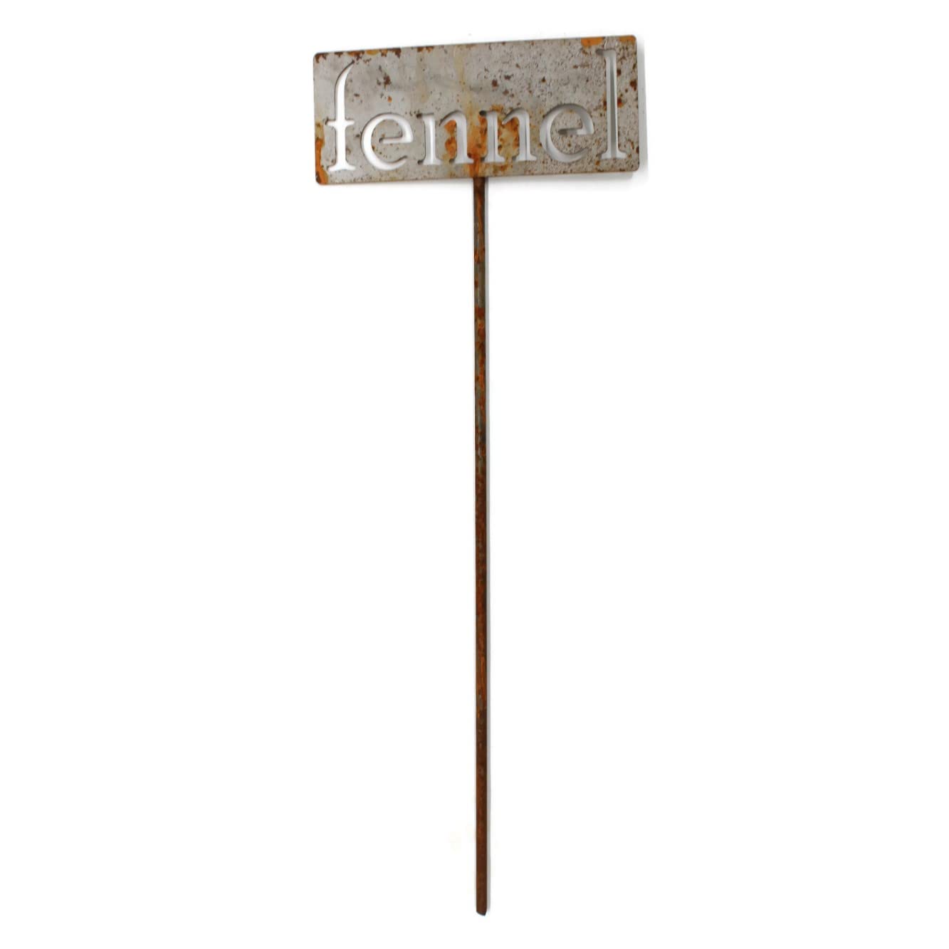 Classic Metal Garden Markers 19 Inches Tall (fennel, Naturally Rusted)