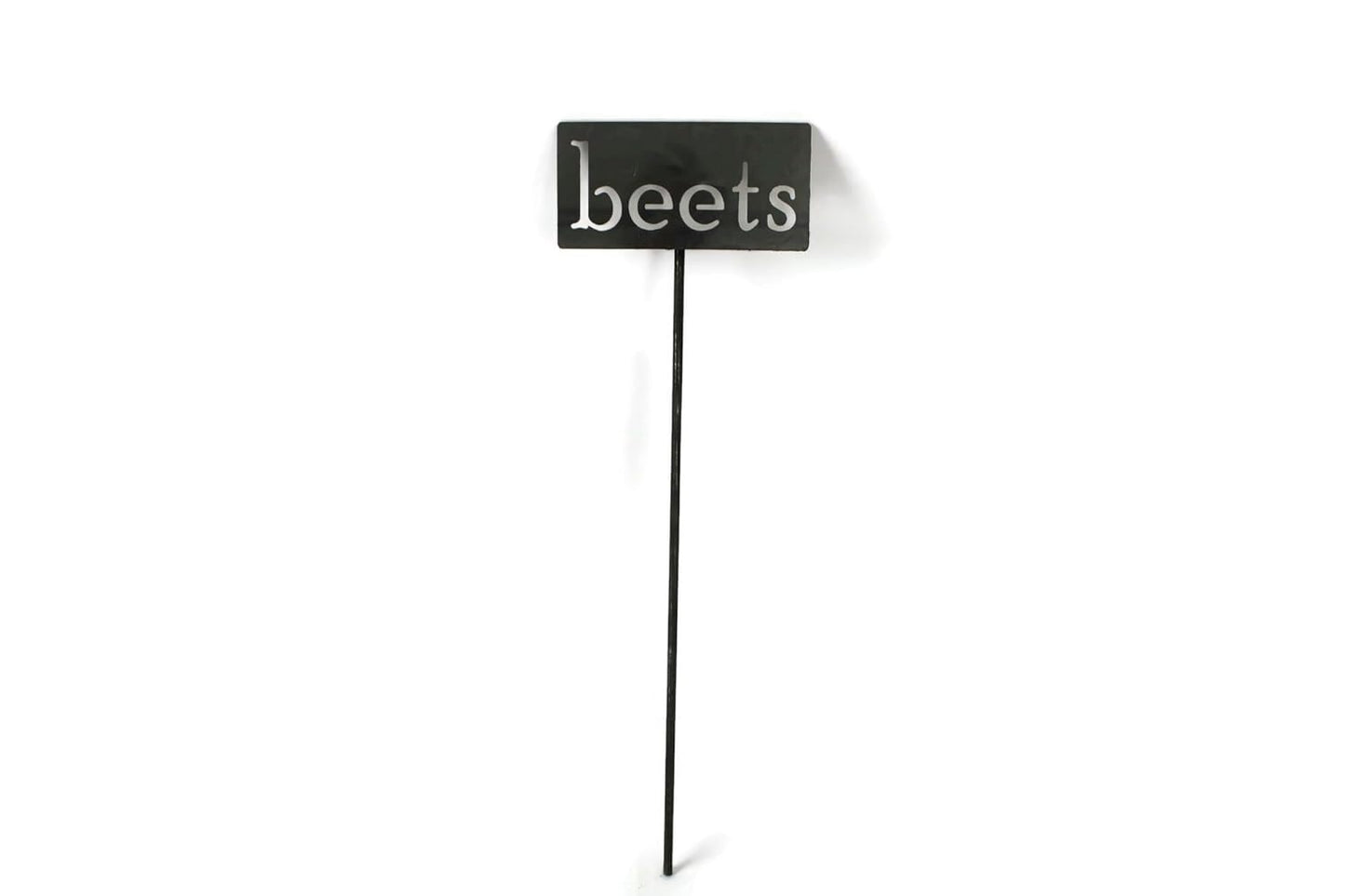 Classic Metal Garden Markers 19 Inches Tall (beets, Raw, Unfinished Steel (will rust with time))