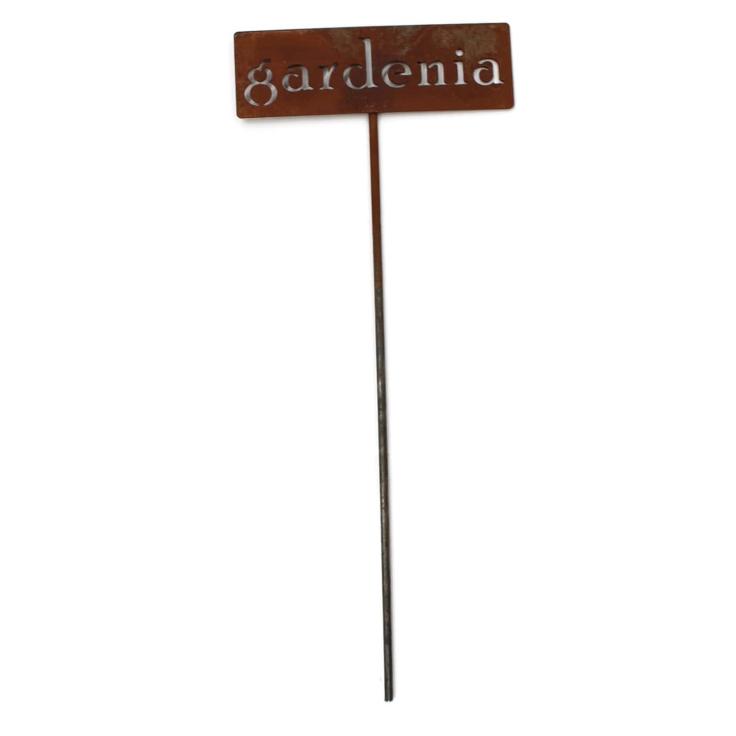 Classic Metal Garden Markers 19 Inches Tall (gardenia, Naturally Rusted)