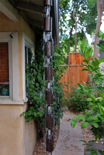 Nutshell Stores Kenchiku Rain Chain - Bronze - 19 Feet