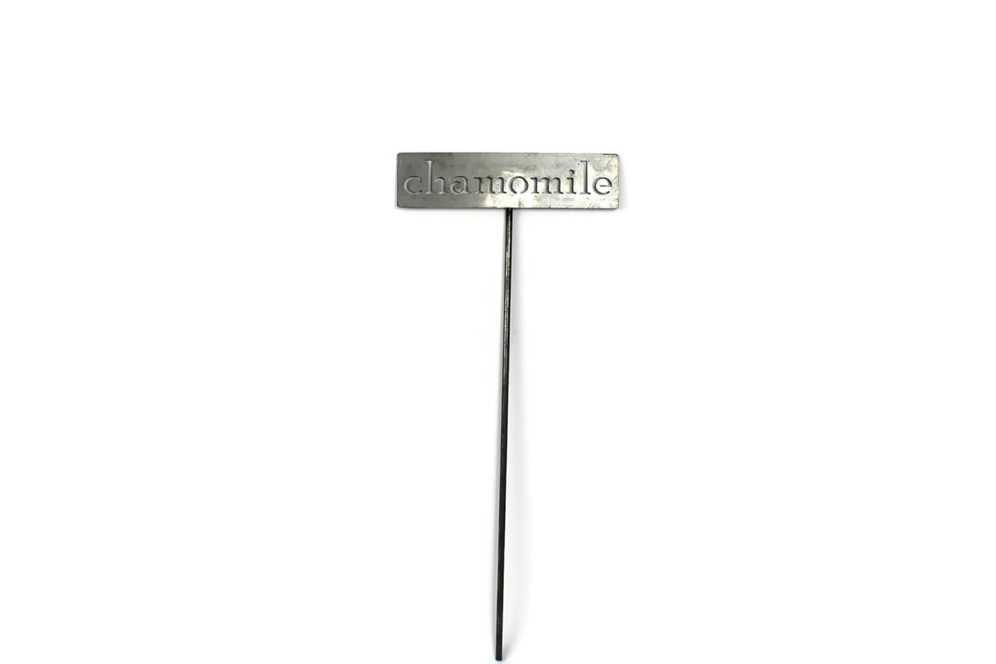 Classic Metal Garden Markers 19 Inches Tall (chamomile, Raw, Unfinished Steel (will rust with time))