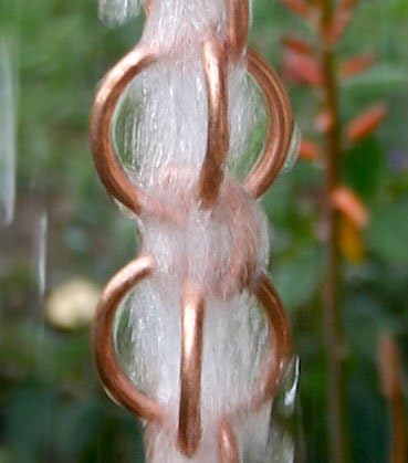 Nutshell Stores Double Loops Rain Chain - Copper - 9 Feet