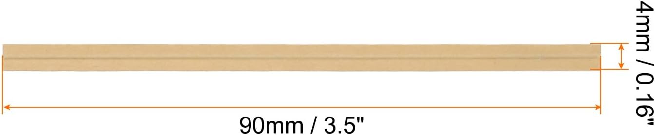 HARFINGTON 1000pcs Bag Twist Ties 3.5" Reusable Kraft Paper Twist Ties Wire Cable Ties for Party Bread Candy Cake, Wood Tone