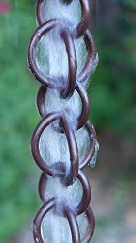 Nutshell Stores Double Loops Rain Chain - Bronze - 8 Feet