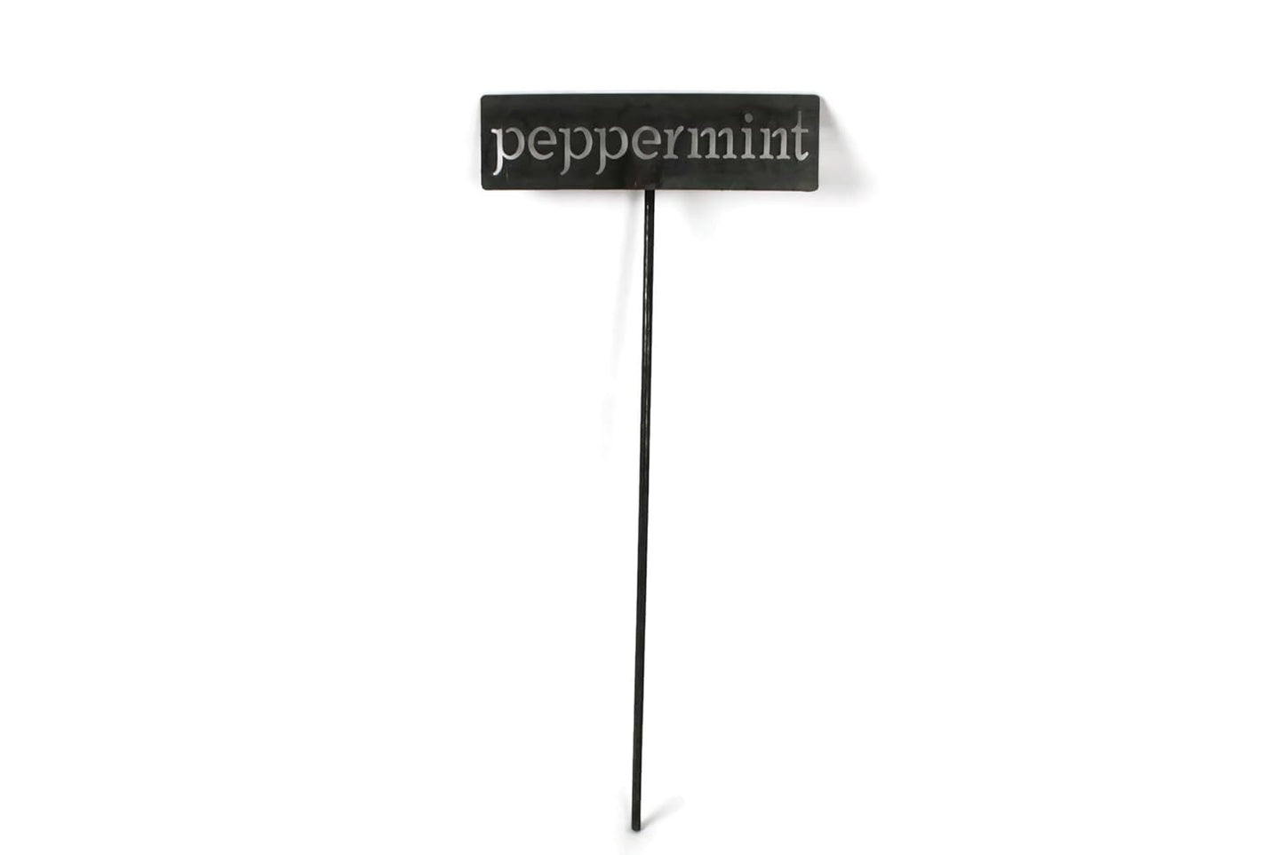 Classic Metal Garden Markers 19 Inches Tall (peppermint, Raw, Unfinished Steel (will rust with time))