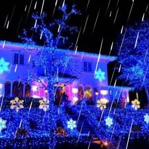 Dazzle Bright Fairy Lights Battery Operated, 4 Pack Total 80FT 240LED Silver Wire Waterproof Battery Operated String Lights, Christmas Decorations for Indoor Outdoor Bedroom Yard Decor, Blue