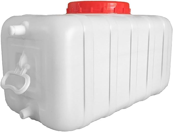Water Storage Tank for Camping, Plastic Water Containers with Spigot for Emergency Water Storage Household Outdoor Camping Hiking Self-Driving Tour(Size:25L/6.6gallon)