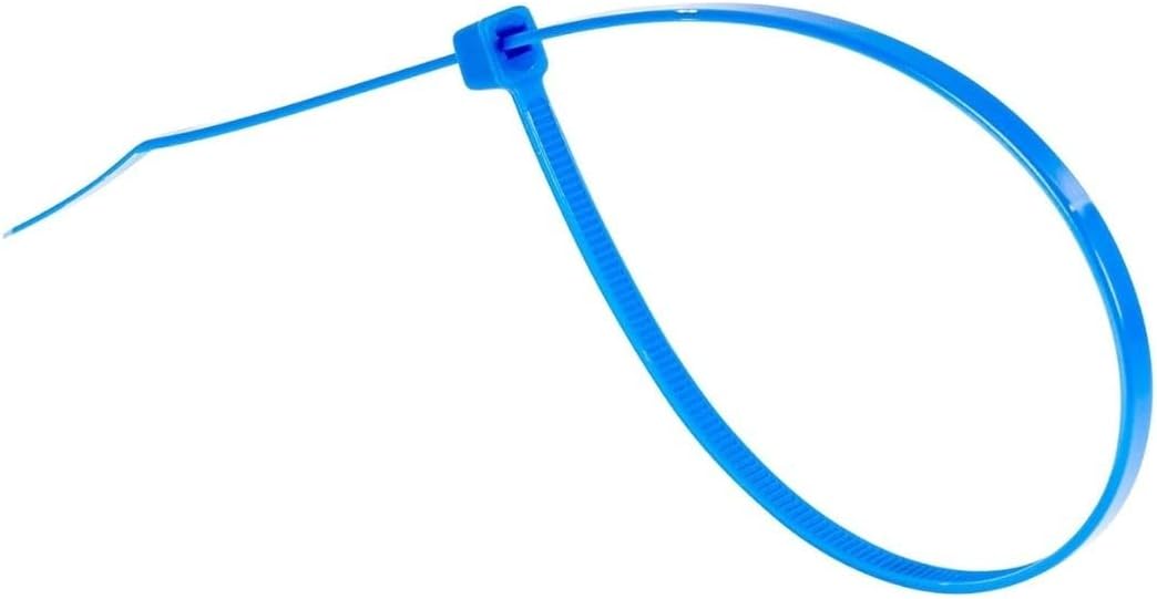 GTSE 12 Inch Blue Zip Ties, 100 Pack, 50lb Strength, UV Resistant Long Nylon Cable Ties, Self-Locking 12" Tie Wraps
