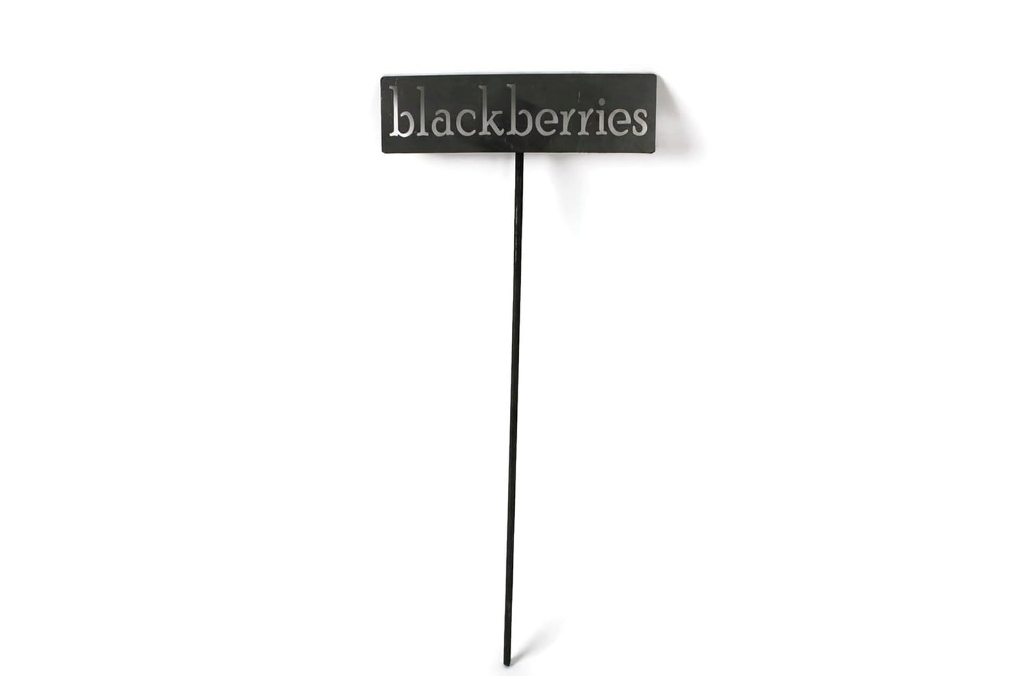 Classic Metal Garden Markers 19 Inches Tall (blackberries, Raw, Unfinished Steel (will rust with time))